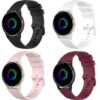 Bracelet silicone Garmin Venu 2 Plus, 20mm pour Garmin Venu Sq/Sq Music/Venu Sq 2/Sq 2 Music/Vivoactive 3/3 Music/Vivoac