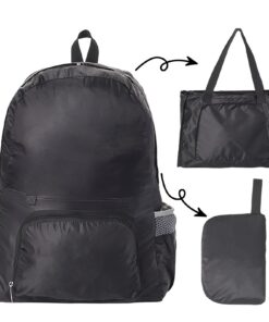 TNSLAND Sac à dos pliable ultra léger unisexe pour randonneurs - Étanche et Noir en taille L