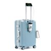 lesulety Bagage A Main 24 Pouce 60L Avec Port USB & 4 Roues, Valise Rigide Légère Pour Voyage Cabine (Petite Taille, Ble
