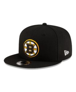 New Era – Chapeau Snapback NHL Réglable avec Logo Équipe et Visière Droite pour Fans de Hockey sur Glace (Modèle 9Fifty)