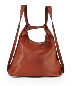 Brakumi sac à dos femme en cuir véritable - sac à dos et bandoulière souple, grand, transformable en cuir vintage pour l