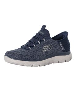 Skechers Homme Summits Key Pace Hands Free Slip-in Baskets, Bleu Marine Mesh, Taille 41 EU