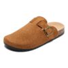 Jifenkla Mules et Sabots Homme Femmeavec Liège Réglable Semelles Chaussures de Jardin Confortable d'Intérieur Extérieur