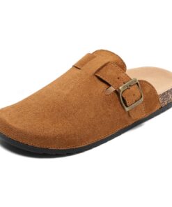 Jifenkla Mules et Sabots Homme Femmeavec Liège Réglable Semelles Chaussures de Jardin Confortable d'Intérieur Extérieur