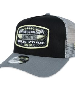 New Era - Casquette de Trucker E-Frame Noir pour Course Automobile | Casquette Racing