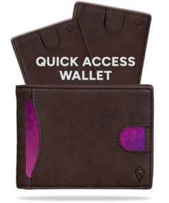 AKIELO Portefeuille RFID Homme à Blocage Élégant avec Languette – Collection Delta (Coffret Cadeau Inclus)