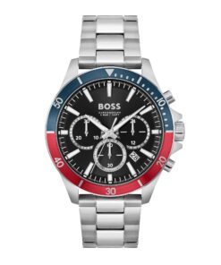 BOSS Horloge Chronographe Quartz Homme Collection Troper Cuir ou Acier Inoxydable