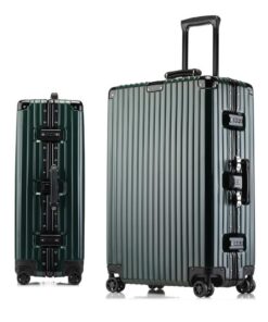 Meoky Grand Valise Rigide 24IN Serrure TSAVertchlasseurs de voyage, valises pour hommes et femmes,Serrure TSA,Voyage en