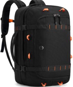 Sac à Dos Voyage Tolaccea Imperméable 40L-45L Noir Homme Femme