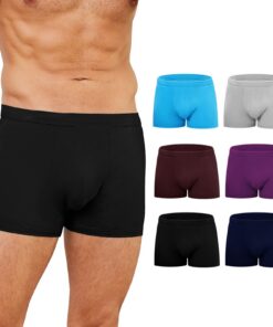ZAKASA Bambou Boxers Hommes Ultra Doux et Respirant pour Quotidiennement Été Lot de 6