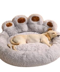 PUIOKA Coussin Anti-Stress pour Chiens, lit Moelleux et Lavable, apaisant pour Chiens Grands, Moyens et Petits