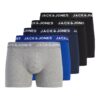 Caleçons boxeurs Jack & Jones Lot de 5 pour Homme - Confort et Style en Coton Biologique