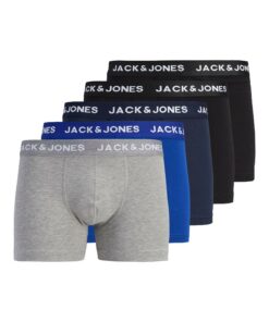 Caleçons boxeurs Jack & Jones Lot de 5 pour Homme - Confort et Style en Coton Biologique