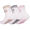 Chaussettes Antidérapantes Kaempe Femme pour Pilates - 3 Paires - Chaussettes Pilates Femme