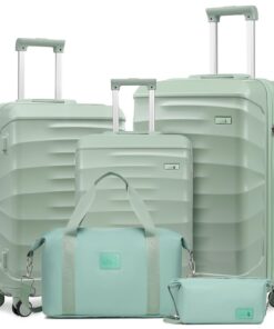Valises de voyage Sea Choice Rigides 20/24/28 Pouces pour Cabine avec Trousse de Toilette et Sacs de Voyage