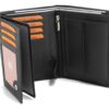 Fa.Volmer Portefeuille Homme en Cuir Réel avec Blocage RFID 12,5 x 9,5 x 2 cm Noir