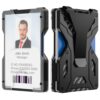 Portefeuille ANBEISTEE Minimaliste pour Hommes - Ultra Mince et Pince à Billets en Métal Aluminium - Protection RFID, 15