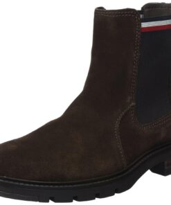 Tommy Hilfiger Homme Bottes d'extérieur Suede Chelsea FM0FM04803piryoga