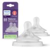 Philips Avent - Lot de 2 tétines pour bébé 6 mois, Débit 6 liquides épaissis, Sans BPA, SCY966/02