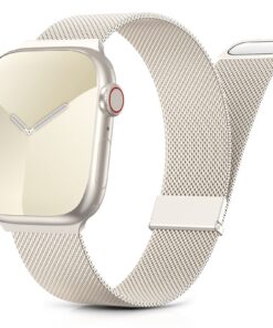 Bracelet Yoohoo Métal compatible Apple Watch pour Femmes et Hommes – Magnétique, compatible 40-49mm – Grande collection