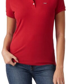Levi's Slim Housemark Polo Chemise Femme Élégant et Confortable pour le Travail et la Vie Daily Taille Classique et Modè