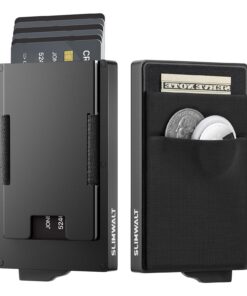 Slimwalt Porte-Carte Homme pour 8-15 Cartes avec RFID Blocage et Portefeuille Pop-upavec Monnaie|Slimwalt Porte-Carte Ho