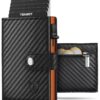 Portefeuille Homme en Fibre de Carbone Anti RFID | Porte Cartes Bancaires Homme | Protection contre la Volonté Impulsive