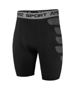 Compression Short AMZSPORT pour Hommes | Collants de Sport Cool Dry | Pantalon Court de Training | Écologique | Recherch