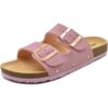 ONCAI Mules Femme Été Bout Ouvert Cuir Liège Plates Sandales ModeUGE####################################################