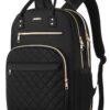 YAMTION Sac à dos scolaire pour femme avec poignée - Sac pratique pour collège, bureau, ville - Sac étudiant résistant a