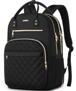 YAMTION Sac à dos scolaire pour femme avec poignée - Parfait pour l'école, le bureau et la ville - Spacieux et léger