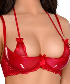 Axami V-6481 Rouge Sensuel Soutien-Gorge Redresse pour Femmes Fabriqué en UE