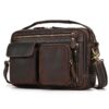 Sacoche Newsbirds Homme Voyage et Quotidien - Petit Sac Messenger pour iPad 9,7 Pouces - Sac Bandoulière Modèle Vintage