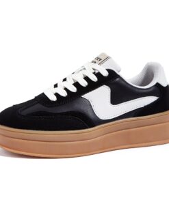 LUCKY STEP Baskets Femme Plates Chaussures Casual Confortables pour Daily Wear et Mode