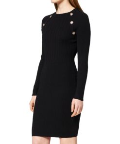 Morgan Robes Femme Pull Ajusté à Boutons Decoratifs pour Occasions Spéciales et quotidienne - Chic et Comfort - M-L-XL