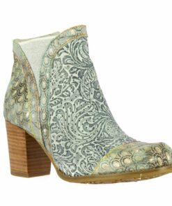Laura Vita Ancnao 139 Bottines Femme Élégantes, Confortables pour le Travail et le Week-End en Cuir Naturel