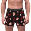 Boxers Vejtmcc personnalisés photo, cadeau Saint-Valentin Noël, sous-vêtements homme personnalisés photo petit ami