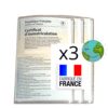 BLAUBODY - Pochette Carte Grise Transparente x3 Fabriquée en France | Protection Documents Voiture Moto Permis Chasse Ga