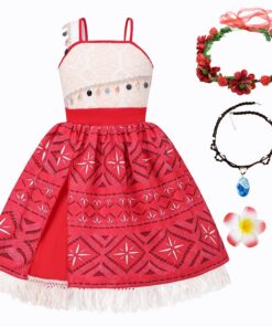 Costume de princess Vaiana fille pour carnaval et Cosplay Halloween Noëlrobe fantaisie