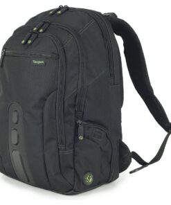 Targus EcoSpruce Sac à Dos Ordinateur 27 L Noir - Bouteilles en Plastique recyclées - Sac Ordinateur 15,6'' Sacoche Ordi