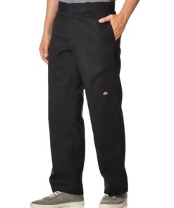 DICKIES D/Knee Work Pant Hommes Pantalons Professionnels Polyester Élasthanne Multifonctionnels Pantalon Taille Élastiqu