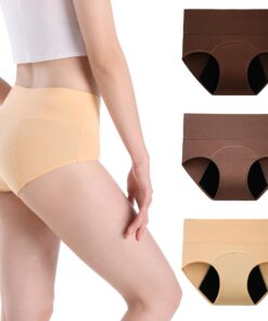 Culottes menstruelles absorbantes INNERSY Femme Coton Haute Taille Post-Accouchement Lot de 3 - Sécurité et Confort OEKO