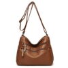 Sac à bandoulière FuninCrea pour femme avec bandoulière réglable et 5 poches zippées pour faire du shopping et voyager