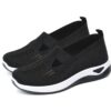 GYCF Baskets Légeres à Enfiler Noires Femme | Orthopédiques | Mesh Respirant | Confort | 40EU