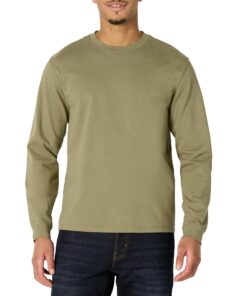 Amazon Essentials Homme T-Shirt épais à Manches Longues à Coupe décontractée +【sécheresse de l'air】+【utilisés pour le tr