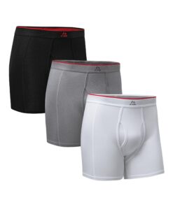 Caleçon Bambou Danish Endurance Homme Ultra Doux et Respirant, Lot de 3 | Coton Homme OEKO-TEX STANDARD 100 Caleçon Ba