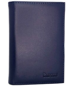 Charmoni GC101 - Grande Classe Portefeuille pour Homme avec Carte Crédit et Monnaie en Cuir Synthétique (Bleu)