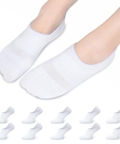 Falechay 10 Paires Chaussettes Basses Femme Soquettes Invisibles Hommes Courte Socket OEKO-TEX STANDARD 100 Chic et conf