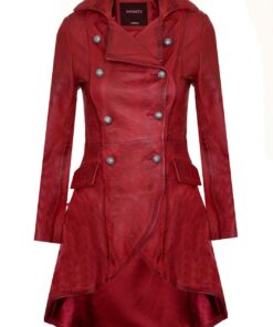 Infinity Leather Femmes Manteau Évasé | Qualité Supérieure | Mode Gothique