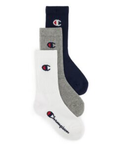 Champion Mixte Enfant Crew Socks 3PK Protège-Bas & Socquettes Mixte Enfant (lot de 3)